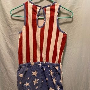 EUC Junk Food American flag women’s romper